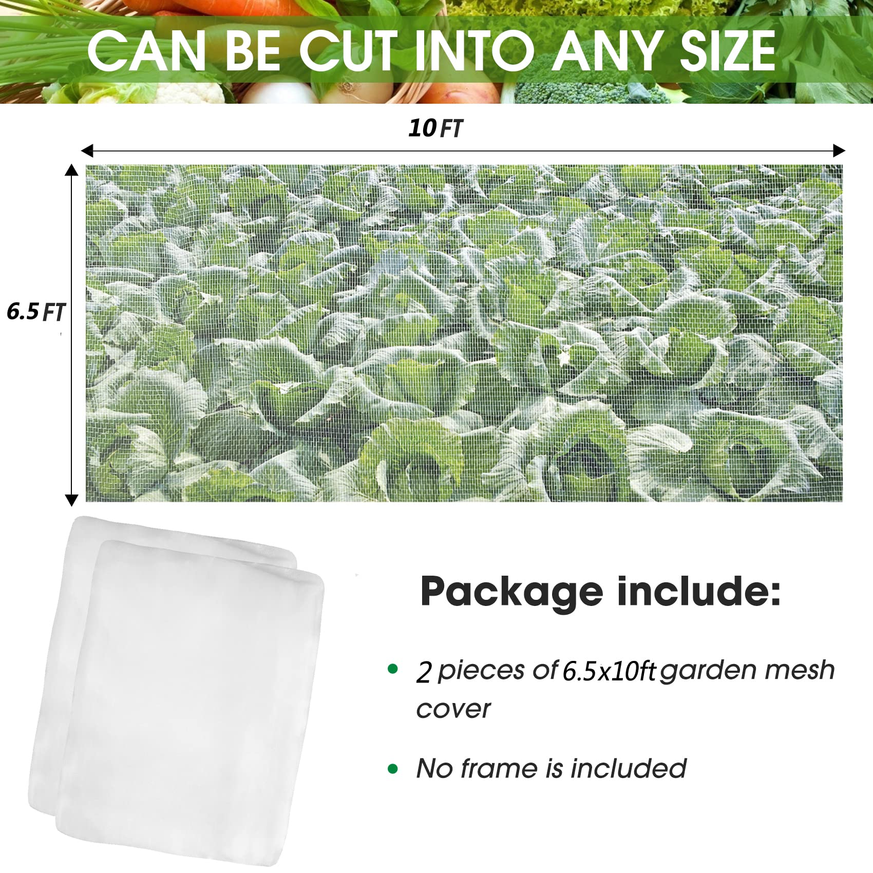 Unves mosquito netting bird barrier shields fruits from birds while remaining transparent