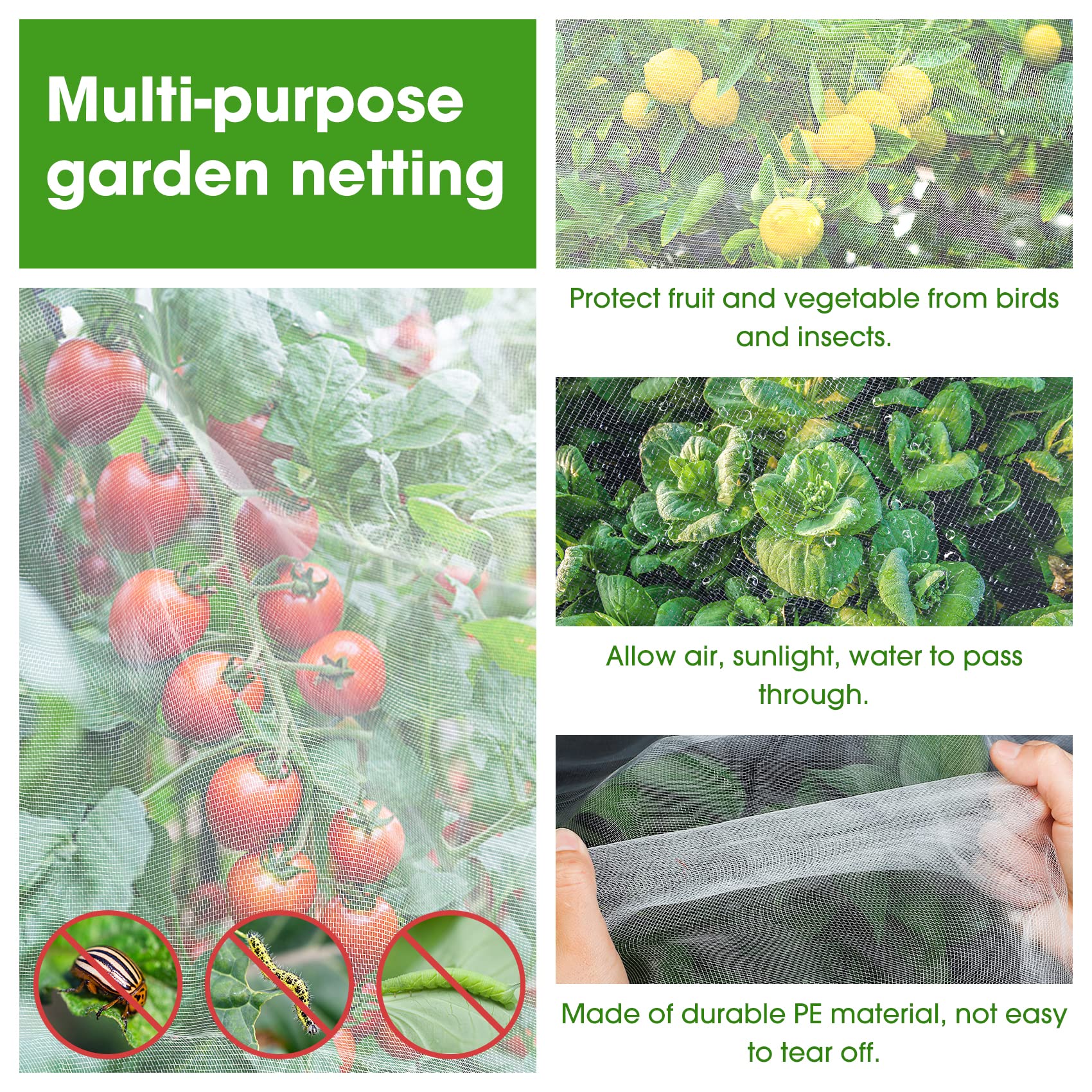 Unves mosquito netting fruit tree cover helps crops mature without pests