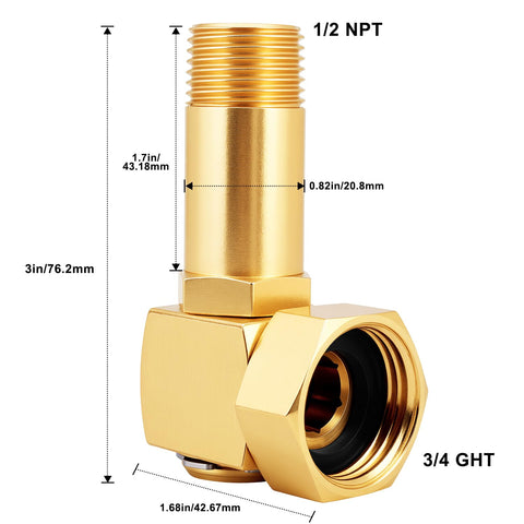 UNWAVER brass replacement fittings pack with washers and seals for leak-free connections.