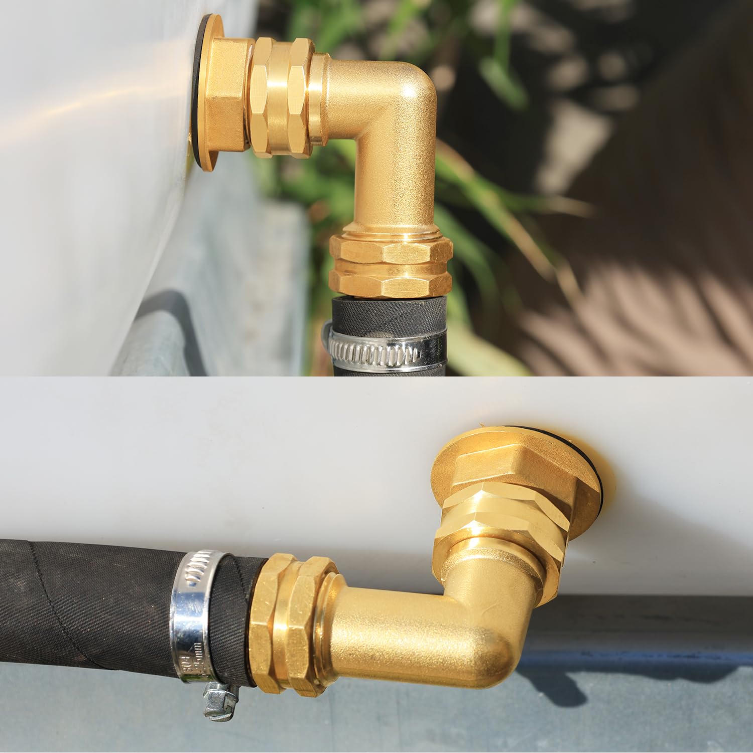 UNWAVER outdoor elbow simplifies hose routing for outdoor faucets