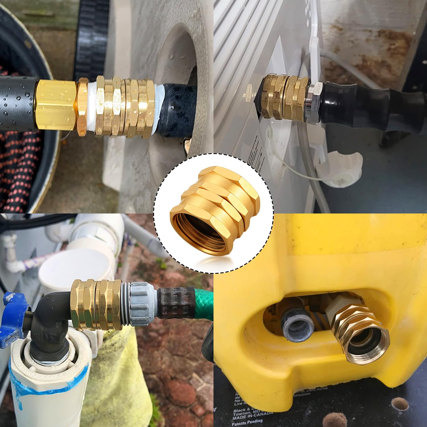 UNWAVER two-pack garden hose connector ready for faucet connections