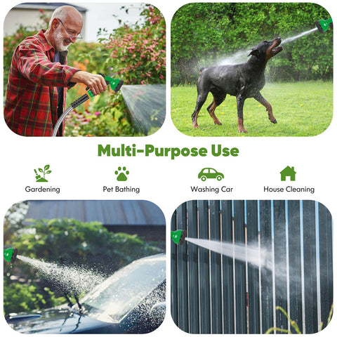 Unywarse hose includes soft shell leak proof washers for secure connections