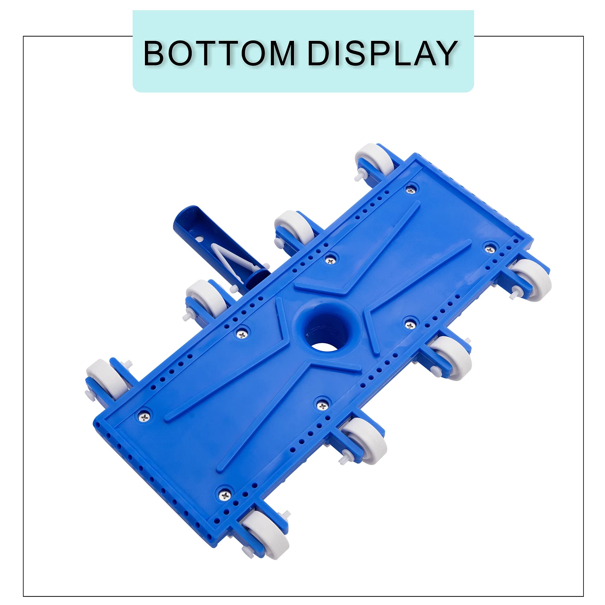 Uoark compact pool vacuum head design for easy storage.