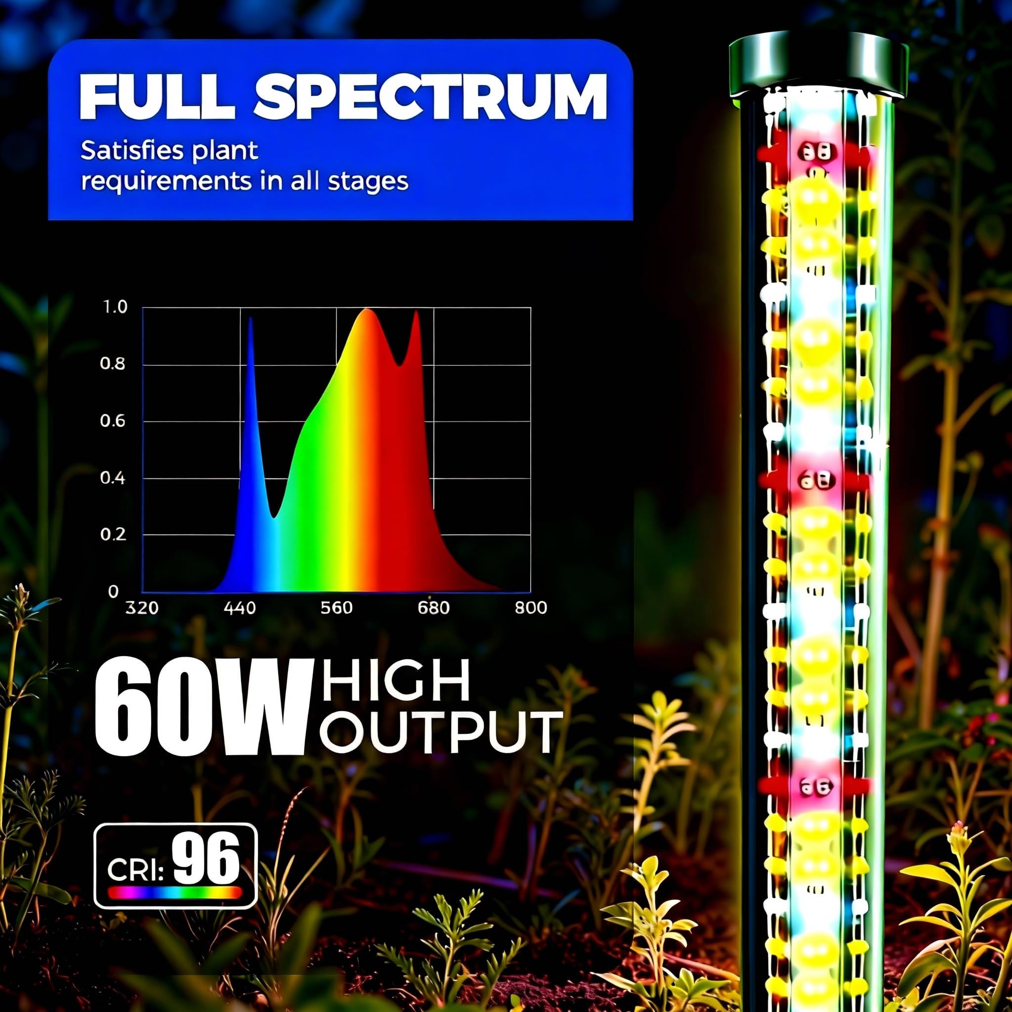 Uocub light with 10-level dimming for customized intensity