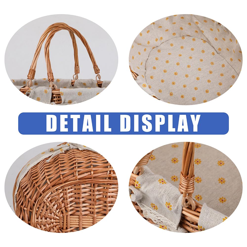 UoeRing basket filled with fruits and wine illustrating generous interior capacity