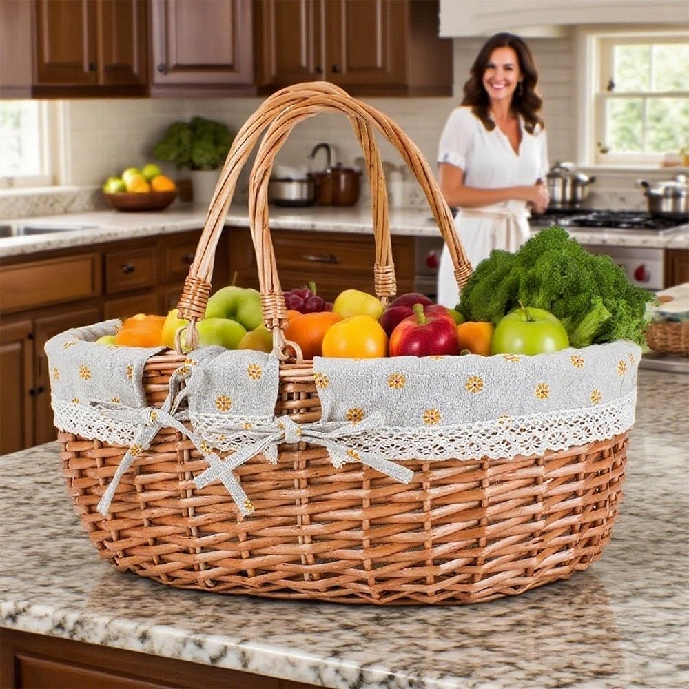 UoeRing open basket reveals roomy interior for storage and picnic essentials