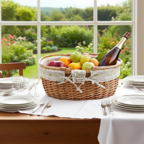 UoeRing basket with detachable lining for simple cleaning after meals