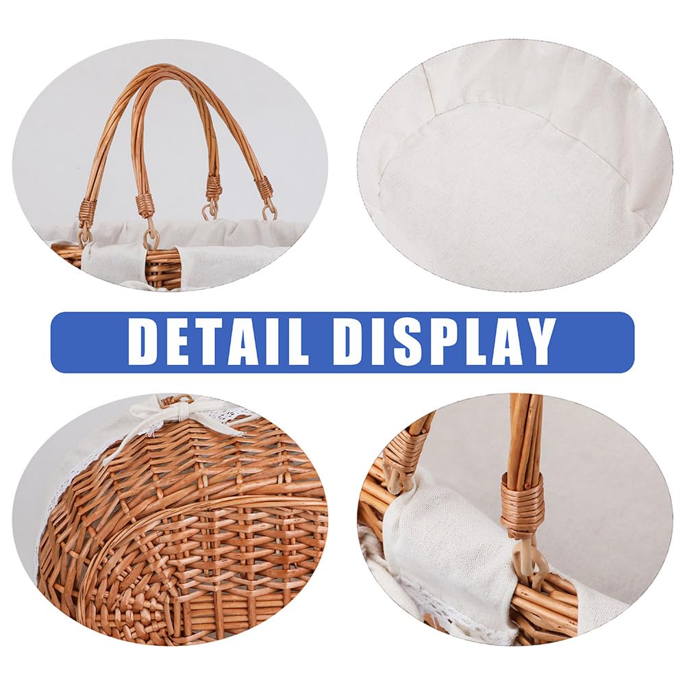 Large size fits fruits, bread, wine, and more.