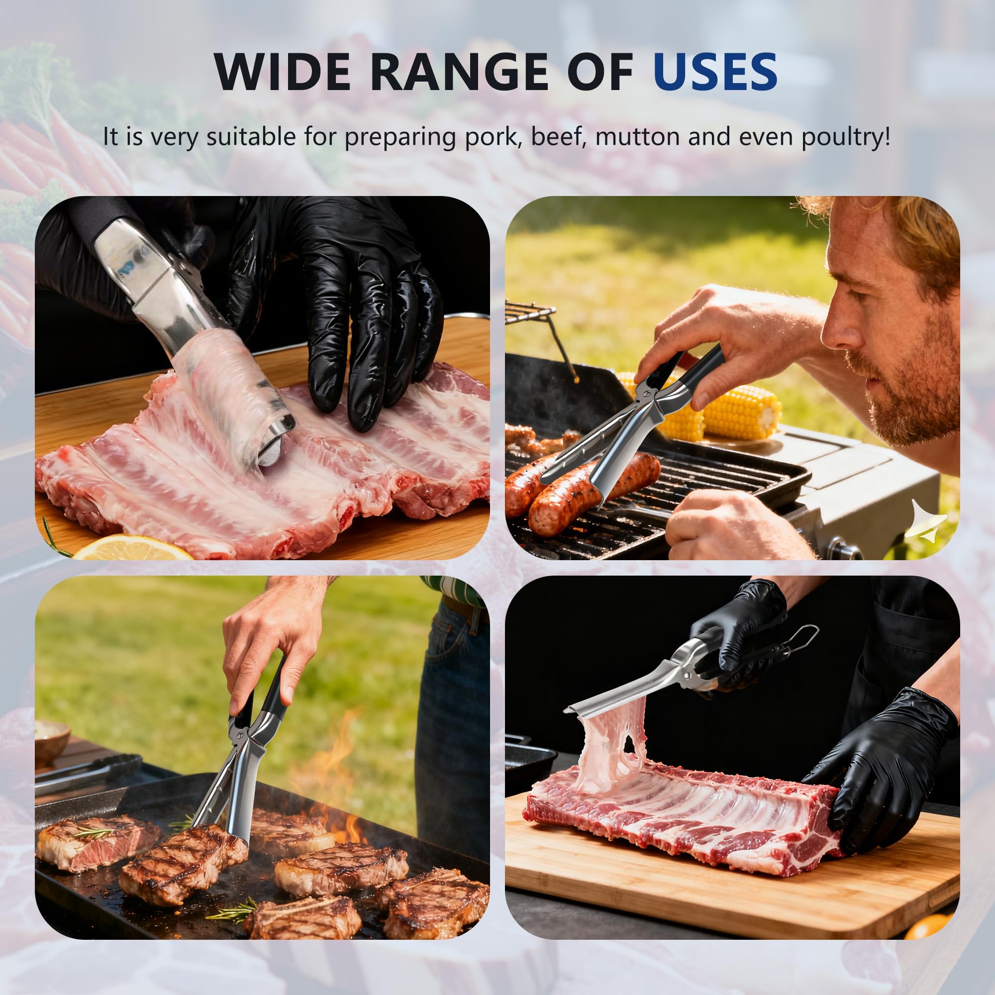 Countertop display of the UoeRing rib membrane remover in a kitchen