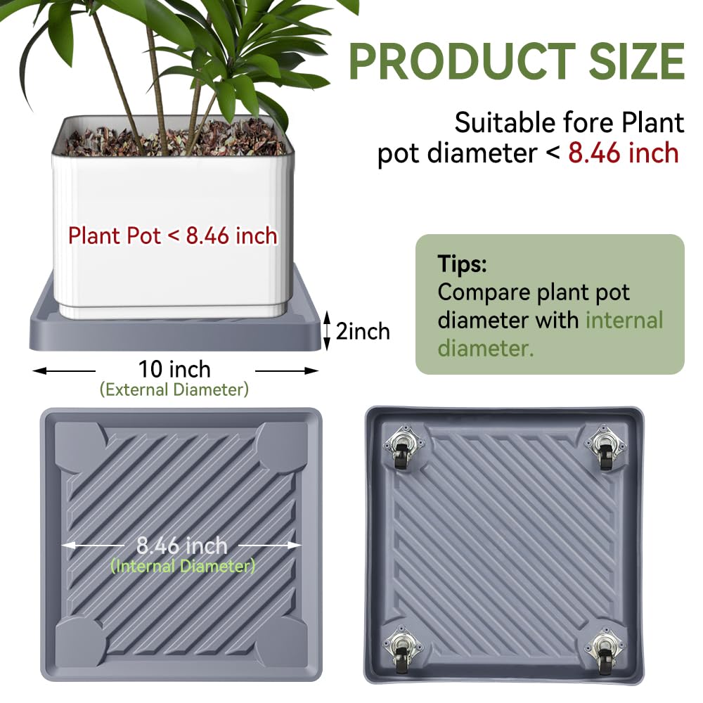 UoeRing rolling plant stand with 360° wheels for flexible indoor or outdoor use