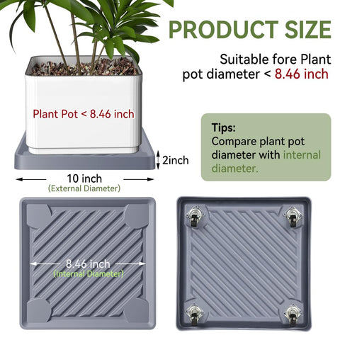 UoeRing rolling plant stand with 360° wheels for flexible indoor or outdoor use
