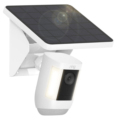 UOGW 4W solar panel mount side view for Ring cams, enabling clean solar charging.