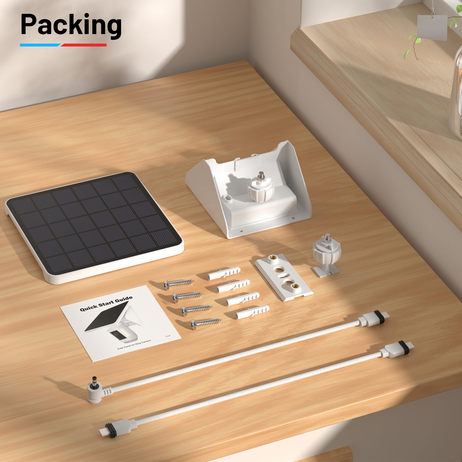 UOGW long cable supports flexible mounting away from outlets for placement versatility.