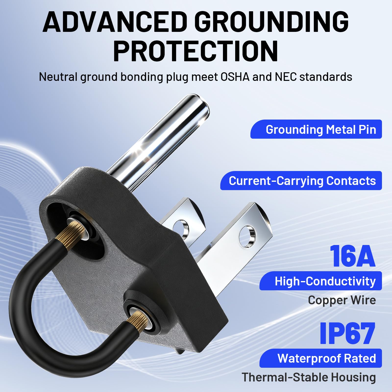 Uogw nema5-15p-to-5-15r-tt30r-adapter offers universal grounding for generators.