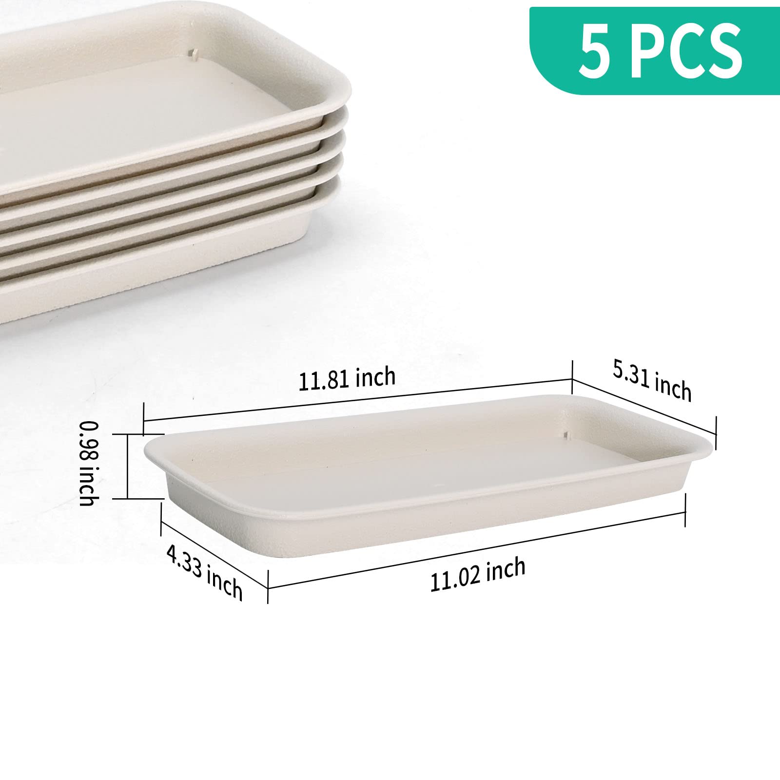UOIENRT no-holes drip tray keeps pots neat and contained