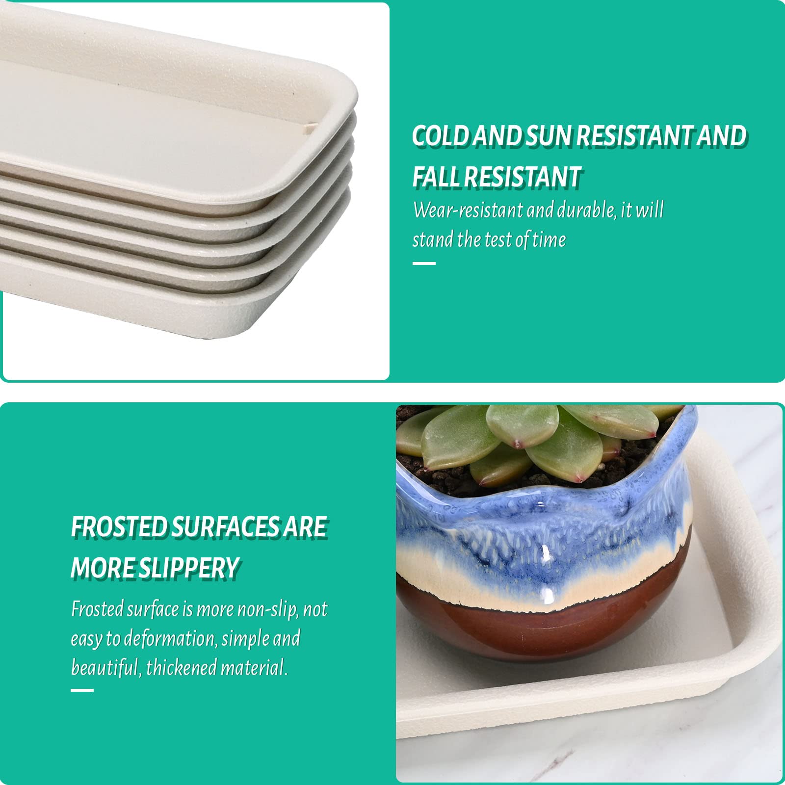 UOIENRT rectangular tray supports multiple plants on shelves