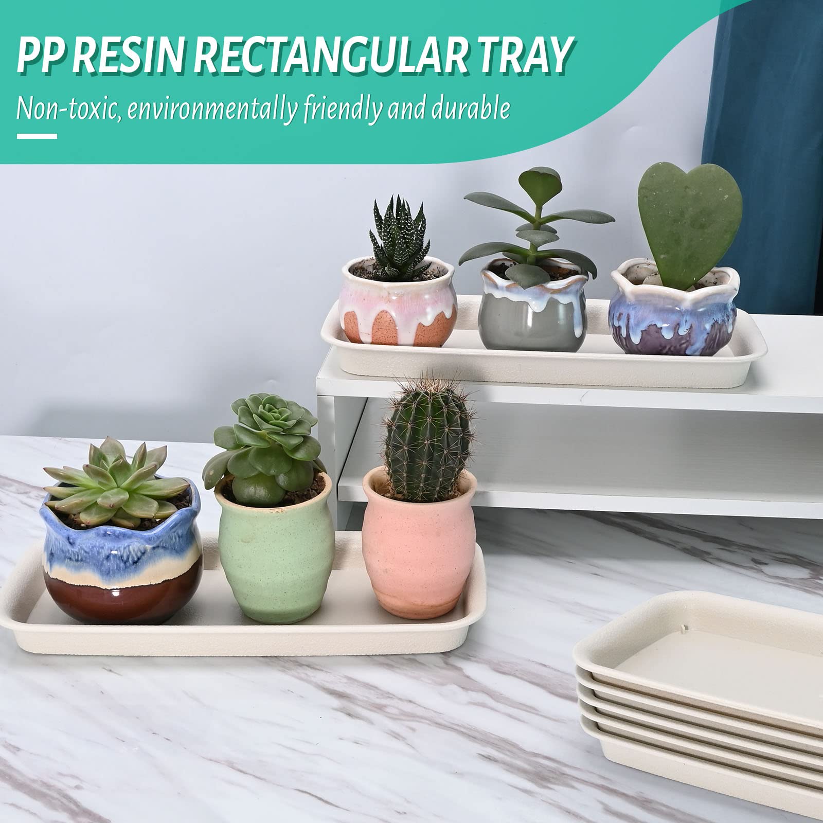 UOIENRT window sill plant tray protecting surfaces from drips