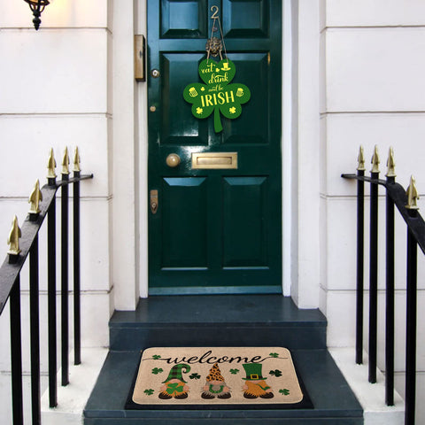 Mat suitable for both indoor and outdoor use, shown at entryway.