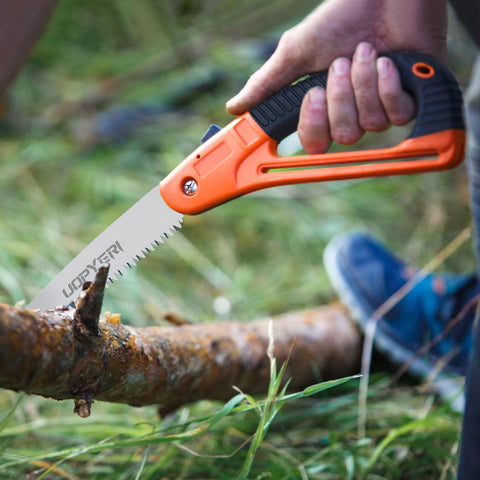 Uopyeri folding saw camping survival tool ready for on-the-go cuts