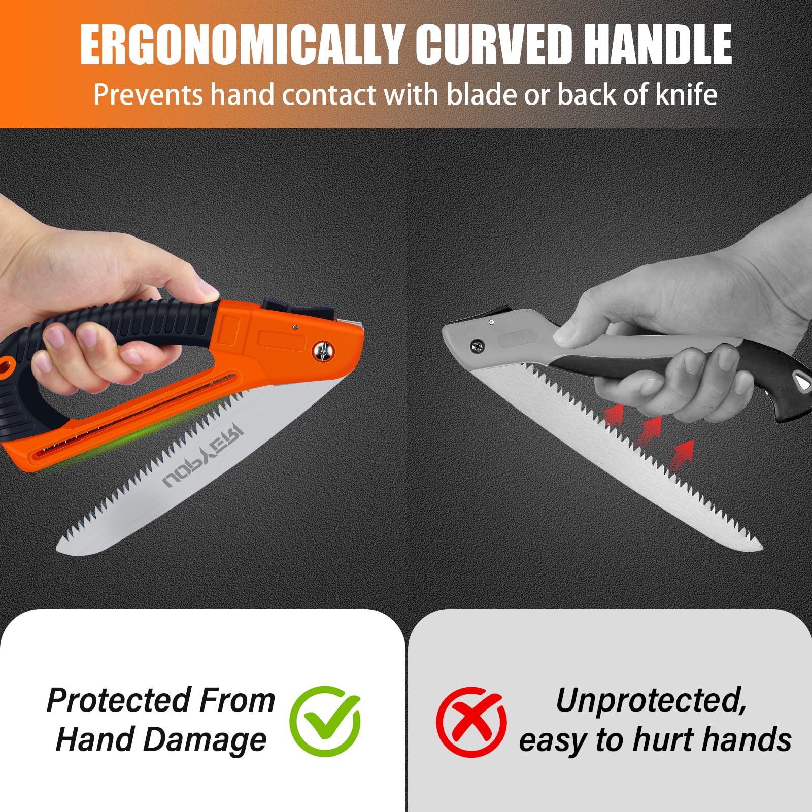 Uopyeri folding saw folded length 9 inches easy backpack packing