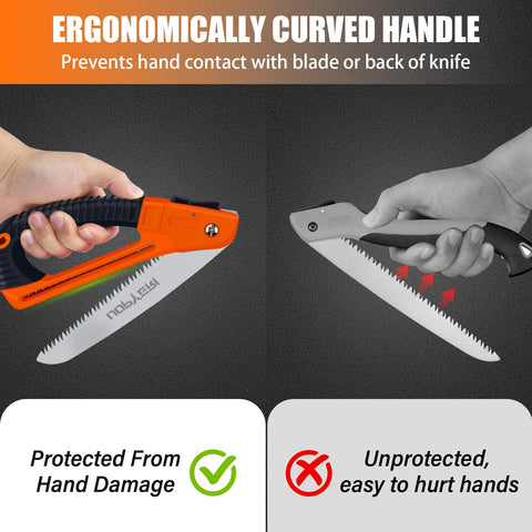 Uopyeri folding saw folded length 9 inches easy backpack packing