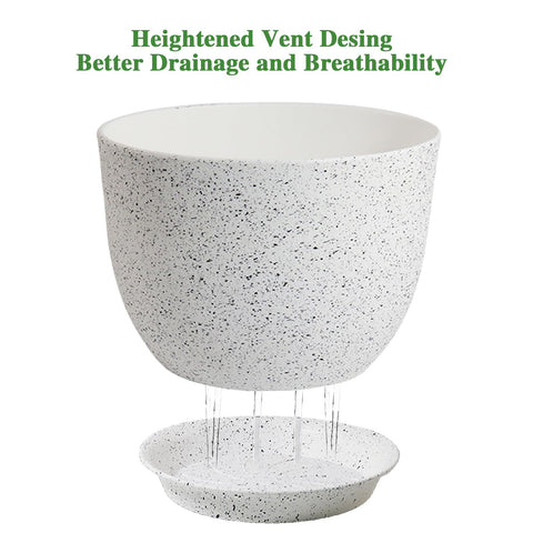 Durable UOUZ 12-inch planter designed for indoor-outdoor use in any space.