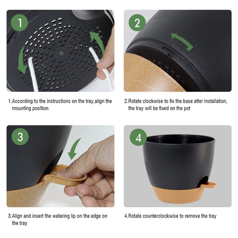 UOUZ 6.5mm PP material planter with matte finish offers durable, modern appeal.