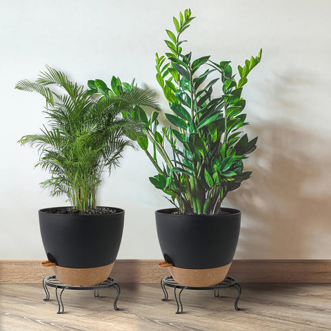 UOUZ 12-inch planter supports transplanting large indoor plants.