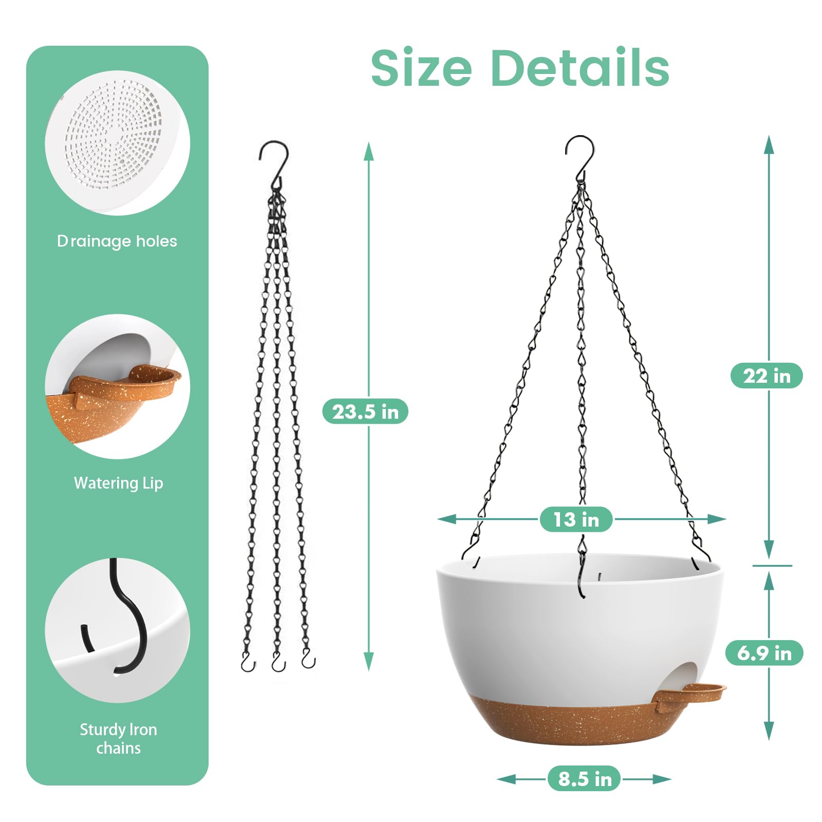 UOUZ mesh bottom view—promotes airflow and proper drainage for plant health.
