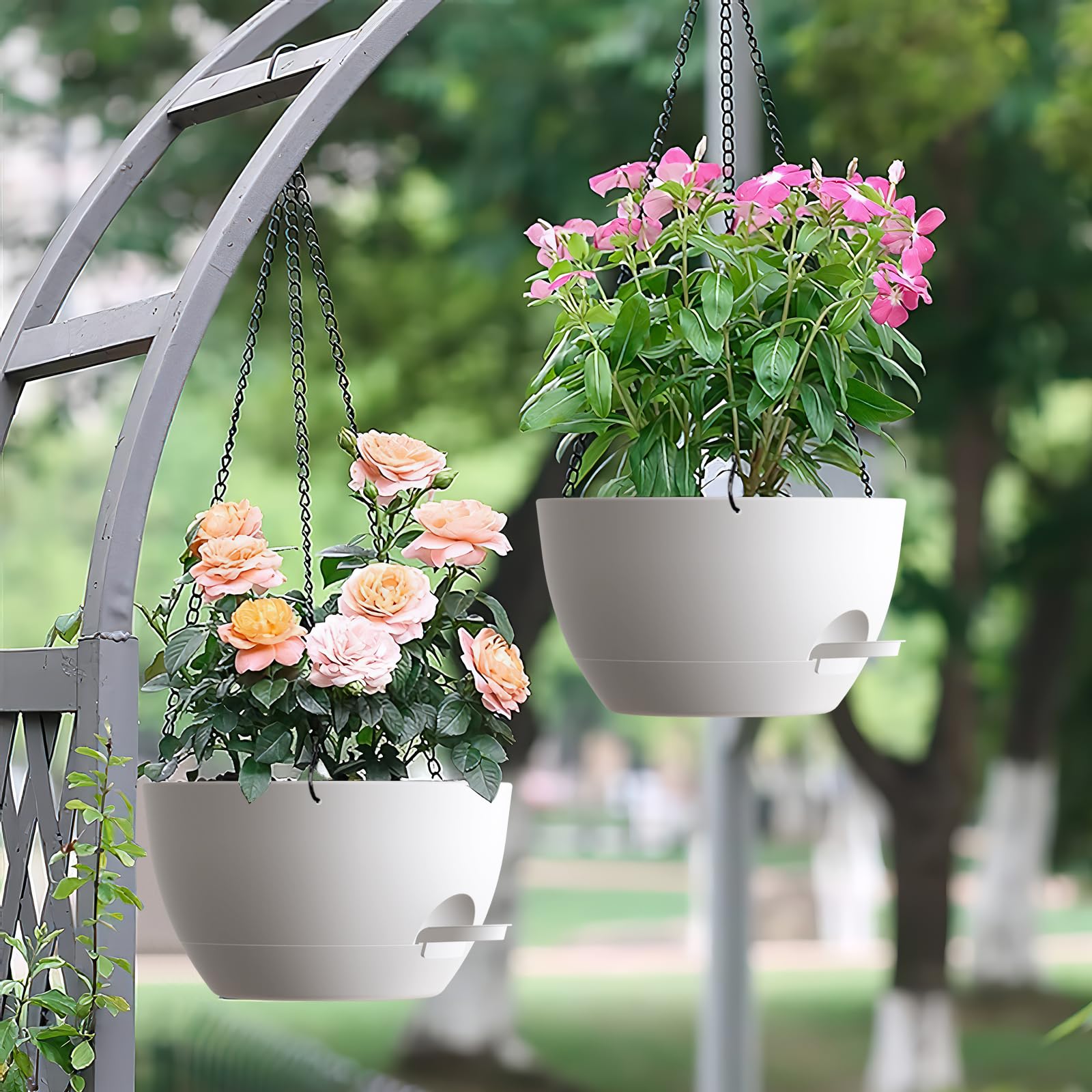 UOUZ hanging planters promote healthy roots and air flow for various houseplants.