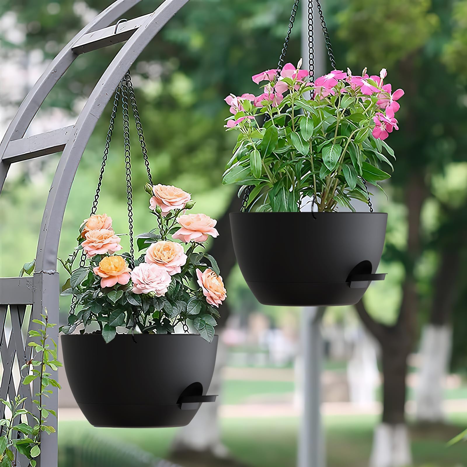 Balcony setup with UOUZ planters highlighting space-saving design.