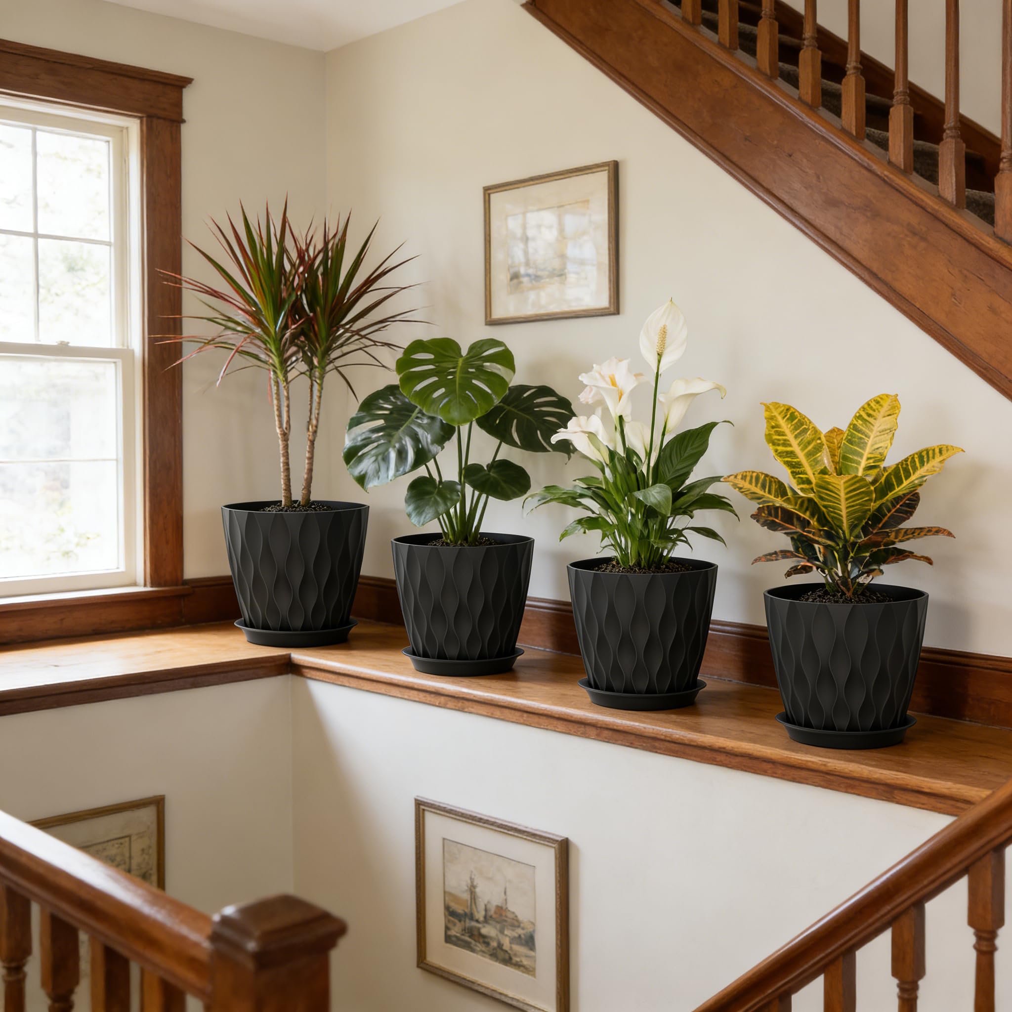 UOUZ indoor-outdoor plant pot suitable for living rooms, balconies, and offices
