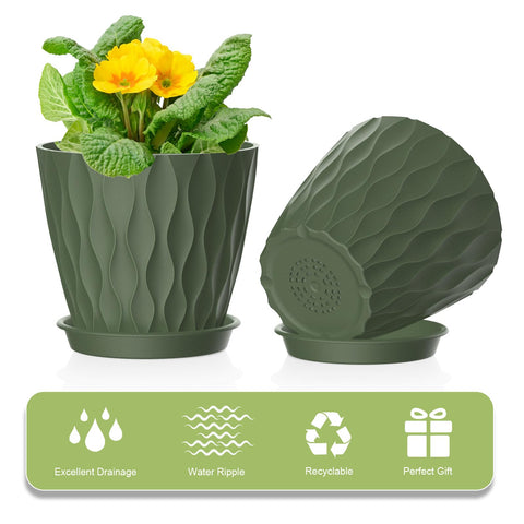 UOUZ indoor-outdoor pots for flexible placement on shelves, patios, or windowsills.