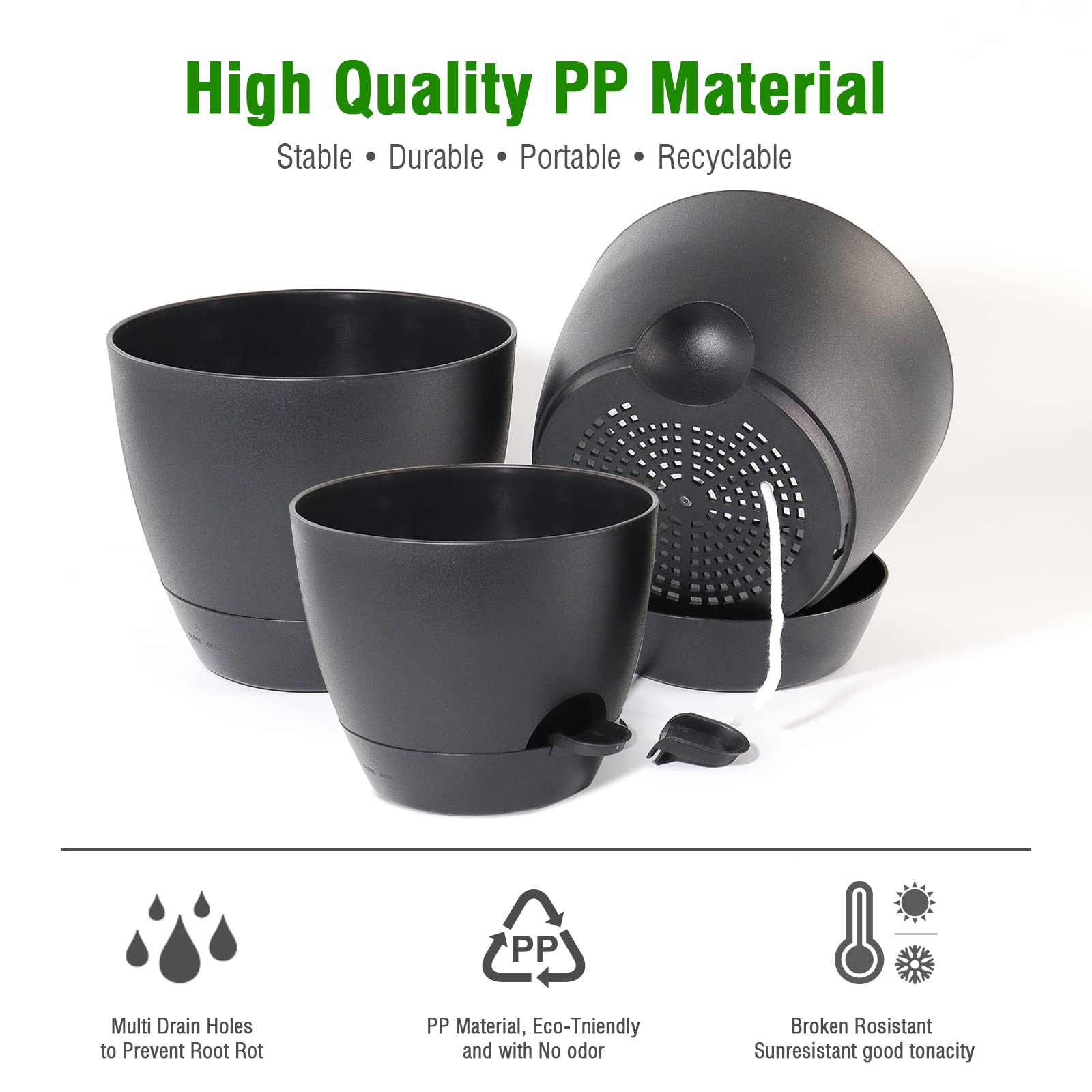 UOUZ mesh drainage holes ensure soil stays ventilated