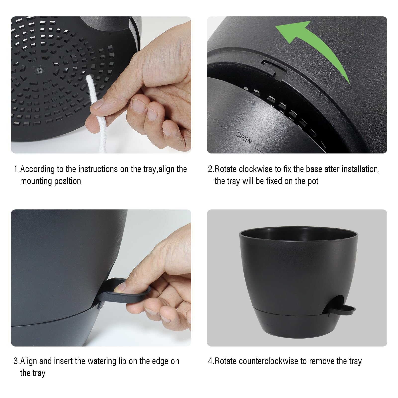 UOUZ removable watering feeder highlight for flexible watering options