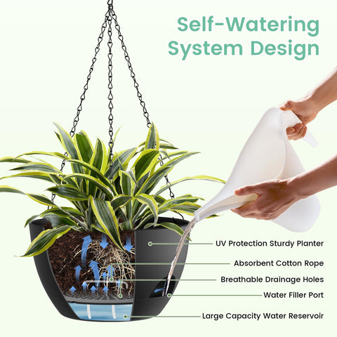 UOUZ planter with removable saucer for quick cleaning and maintenance