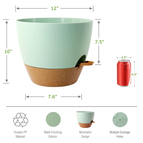 Removable 60oz reservoir for easy refill and flexible watering