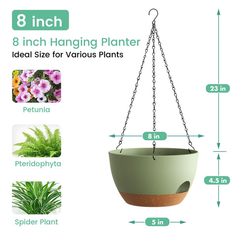 UOUZ planter with removable saucer, easy cleaning and spill control.