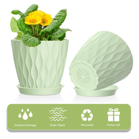UOUZ removable saucers simplify maintenance and prevent spills.