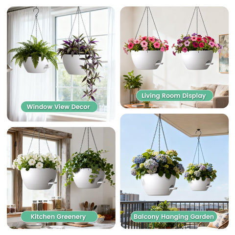 UOUZ rust-resistant chains with S-hooks provide secure hanging indoors or outdoors
