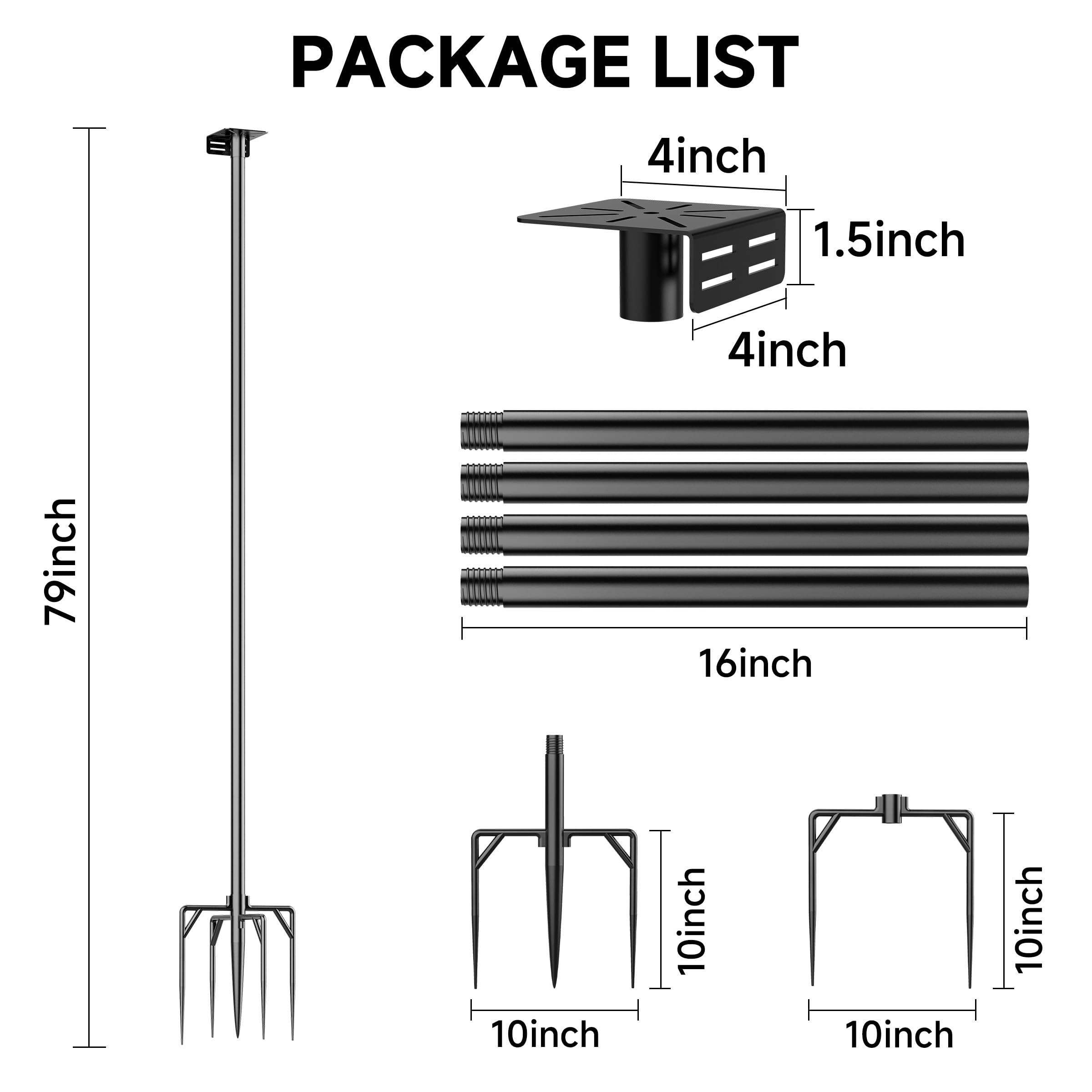 Uoveya 5-claw ground anchor providing wind resistance