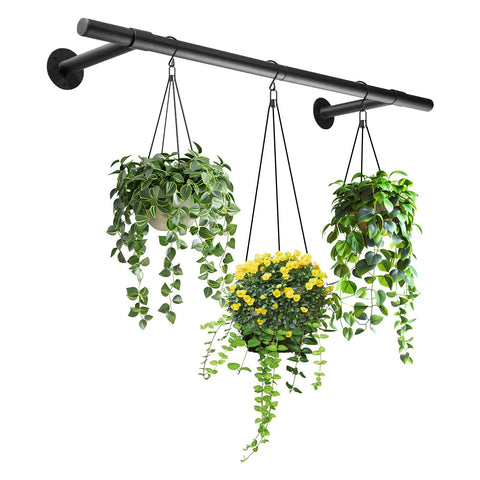 Uoveya hanging planter rod mounting for secure window installation