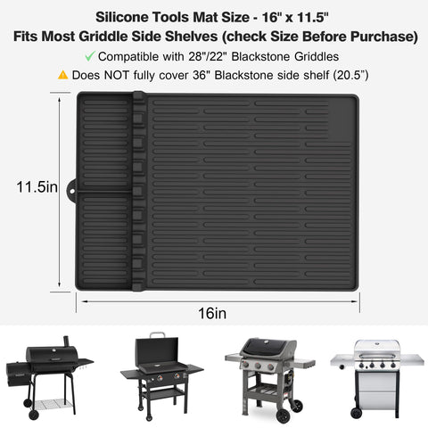 Uozuke silicone griddle tools mat easy to clean and dishwasher-safe