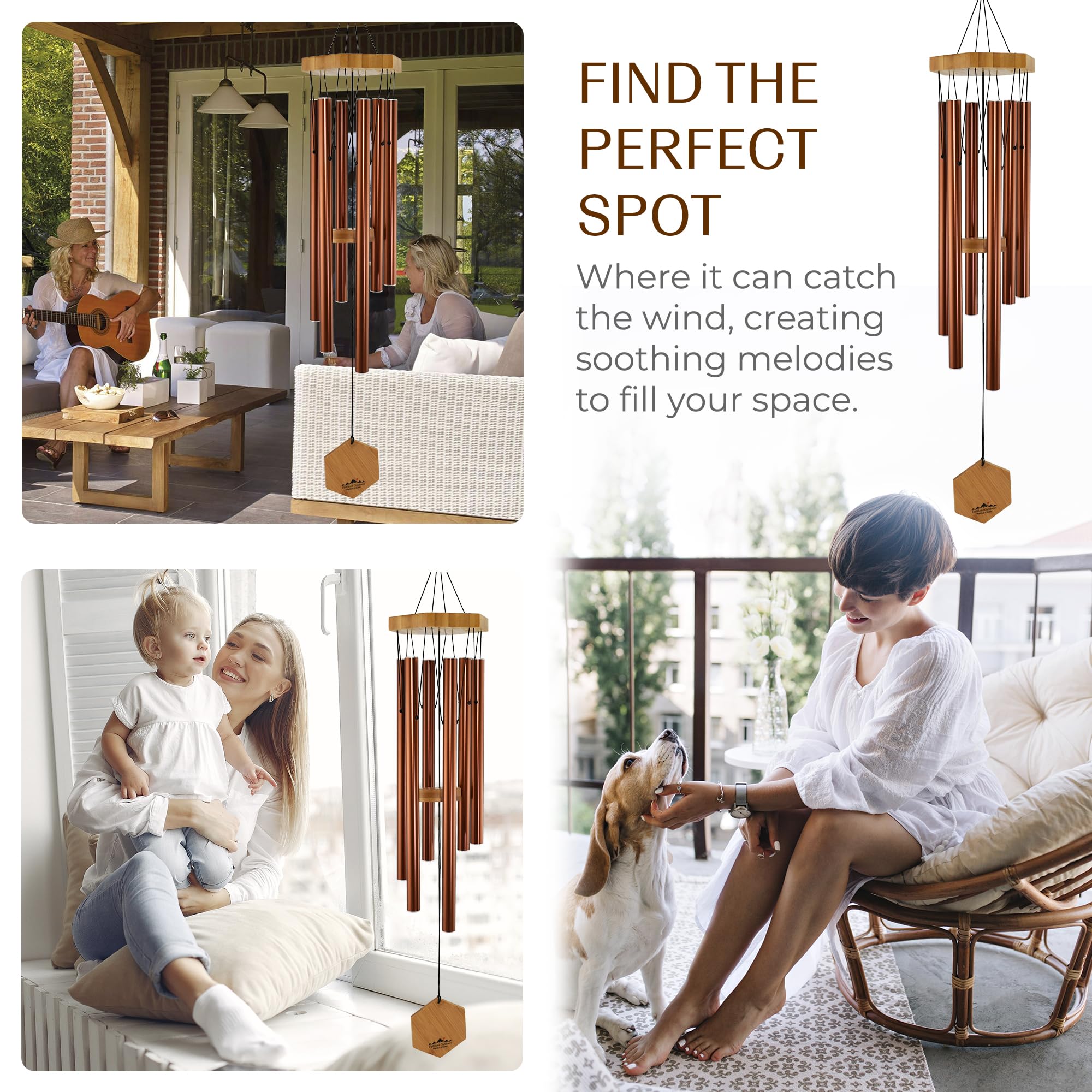 UpBlend Outdoors memorial wind chime supports reflective spaces for remembrance