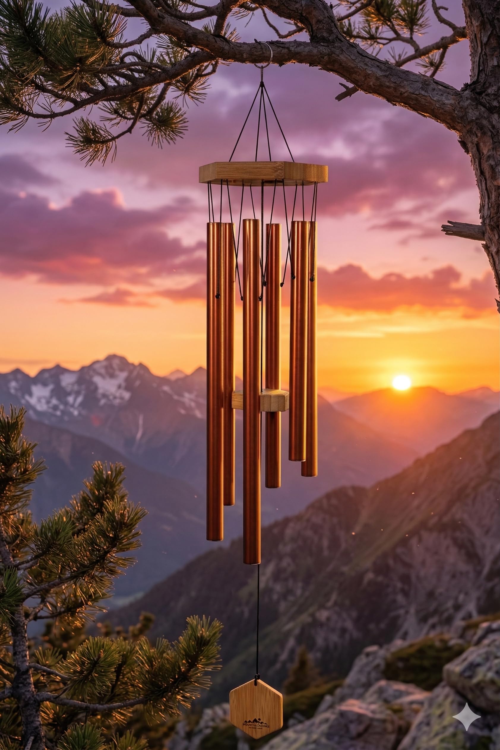 UpBlend Outdoors outdoor decor wind chime enhances garden settings with soft melodies