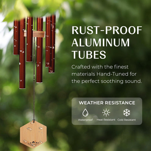 UpBlend Outdoors sympathy gift wind chime for bereavement remembrance