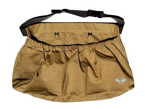 UpBloom harvest waist apron with front pockets for quick tool access during berry picking.