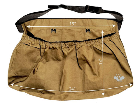 UpBloom USA-designed apron built from imported materials for sturdy garden use.
