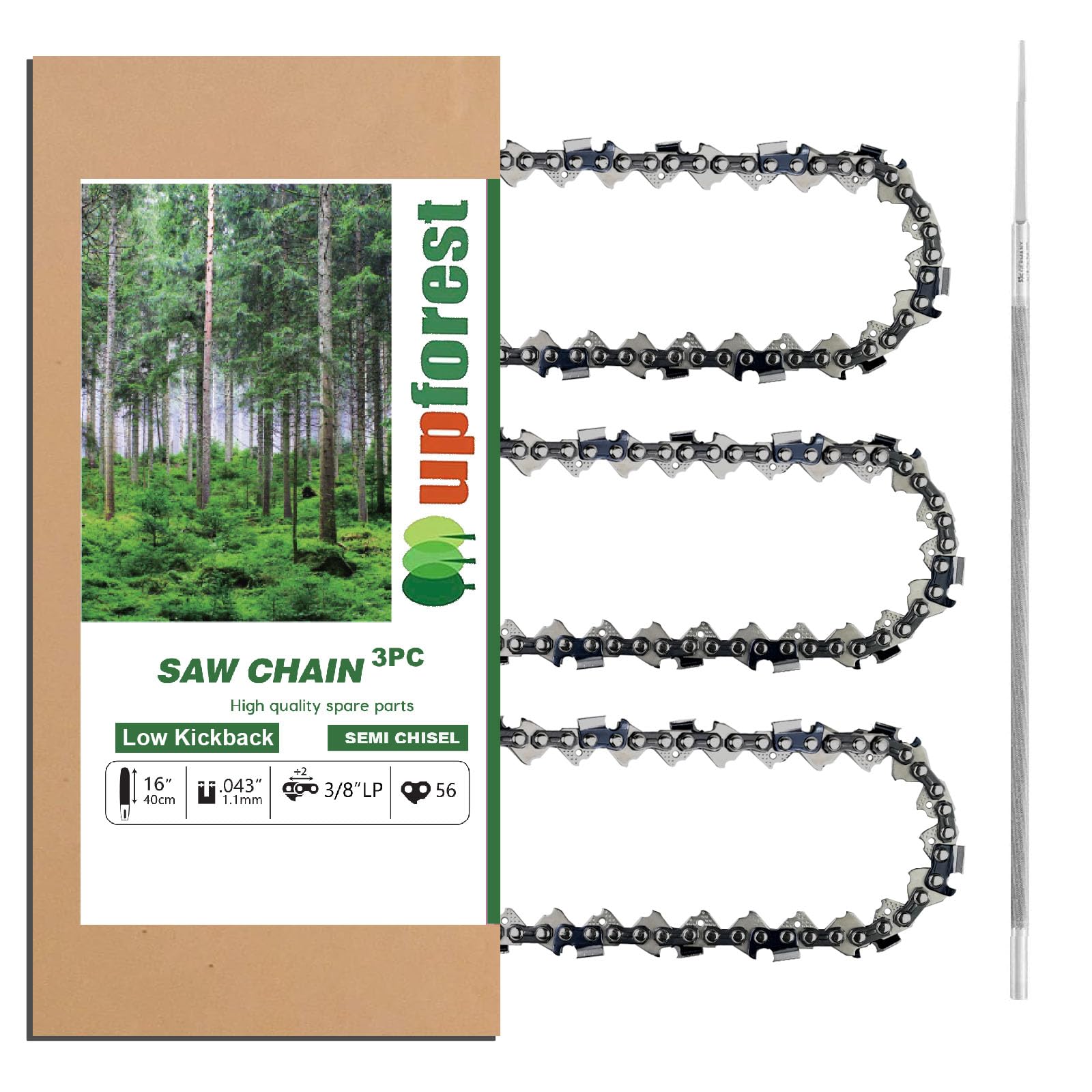 UPFOREST 16-inch chain works with Worx WG385 for reliable upkeep