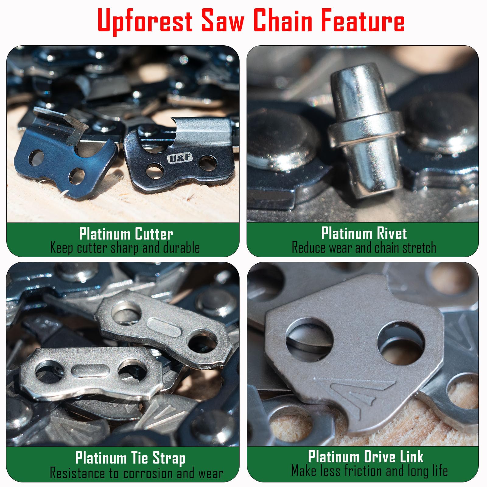 Chrome-plated cutters enhance durability and edge retention.